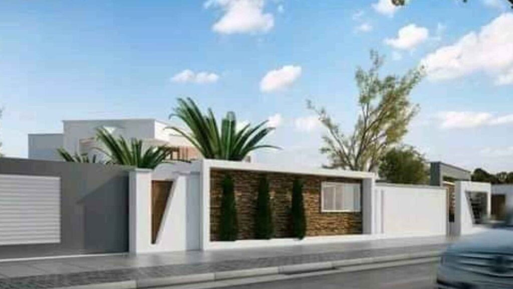 Unique Boundary Wall Design